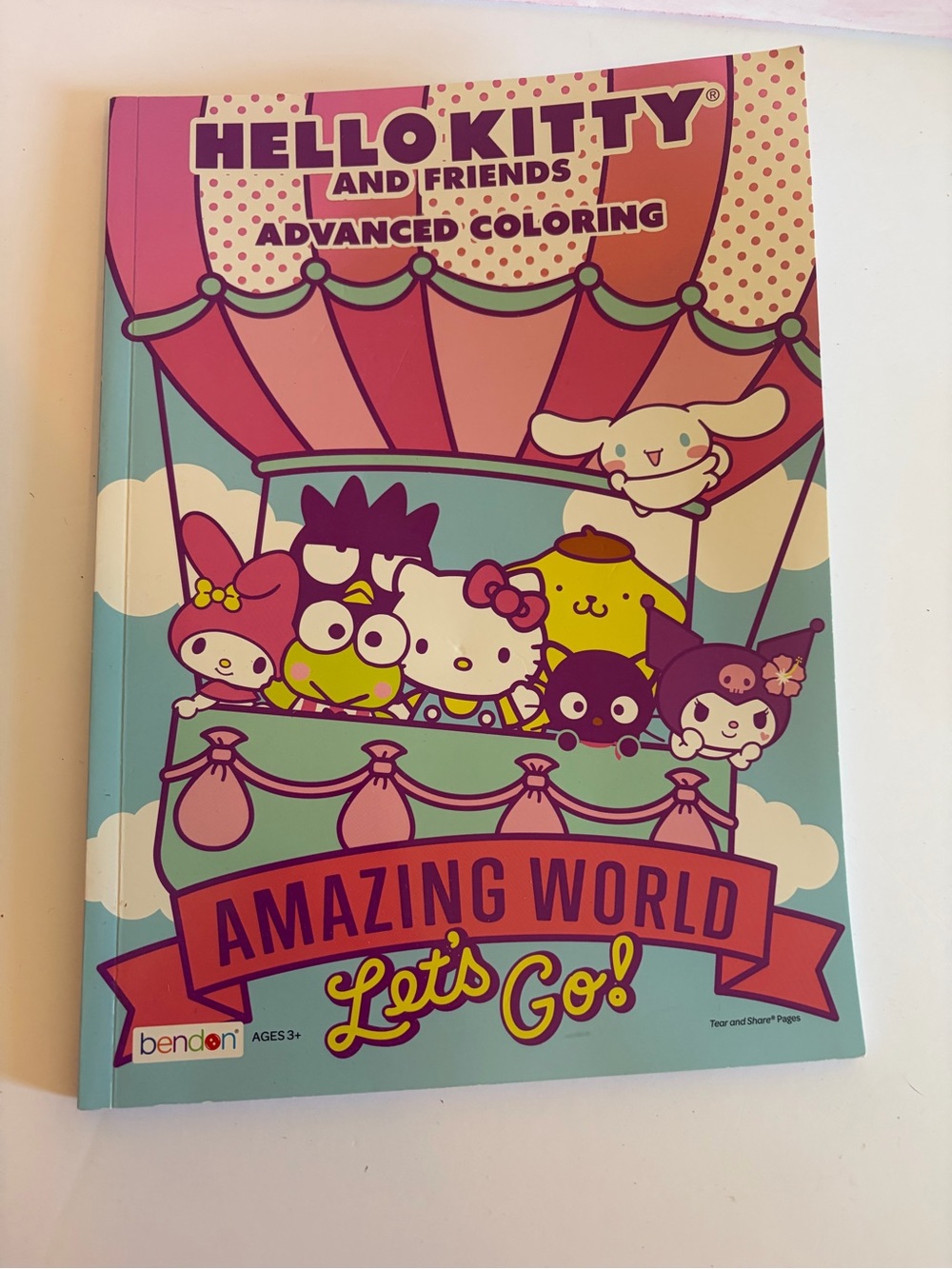 BRAND NEW bendon hello kitty and friends advanced coloring book.